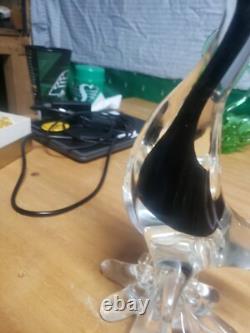 Vintage Murano Glass Duck Colorful 12 Tall Bird Art Heavy