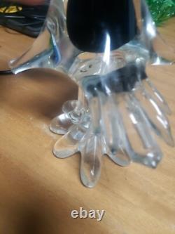 Vintage Murano Glass Duck Colorful 12 Tall Bird Art Heavy