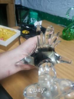 Vintage Murano Glass Duck Colorful 12 Tall Bird Art Heavy