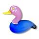 Vintage Murano Glass Duck Decoration Lp