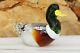 Vintage Murano Glass Duck Figurine, Mid-Century Italian