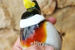 Vintage Murano Glass Duck Figurine, Mid-Century Italian