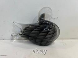 Vintage Murano Glass Duck, Fumato Technique, made by V. Nason & C