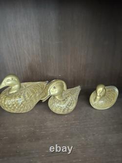 Vintage Murano Glass Duck Set