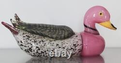 Vintage Murano Glass Duck Signed Franco Moretti. RARE