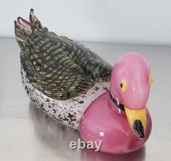 Vintage Murano Glass Duck Signed Franco Moretti. RARE