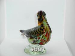 Vintage Murano Glass Duck Signed & Sticker La Tour D`argent By Archimedes Seguso