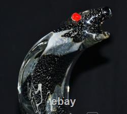 Vintage Murano Glass Figurine Cobra Handcrafted Italian Art Glass Rare 20th