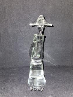 Vintage Murano Glass Figurine Signed M. Signoretto Hand Blown Art Glass 9.75 In