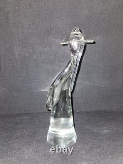 Vintage Murano Glass Figurine Signed M. Signoretto Hand Blown Art Glass 9.75 In
