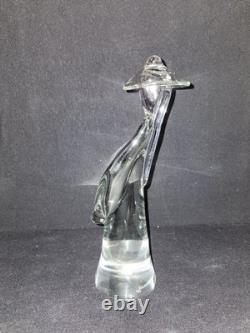 Vintage Murano Glass Figurine Signed M. Signoretto Hand Blown Art Glass 9.75 In