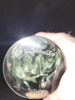 Vintage Murano Glass Figurine Signed M. Signoretto Hand Blown Art Glass 9.75 In