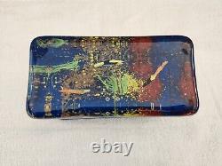 Vintage Murano Glass Fish Aquarium Rectangle Block Sculpture Nice