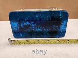 Vintage Murano Glass Fish Aquarium Rectangle Block Sculpture Nice