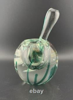 Vintage Murano Glass Fish Mortar And Pestal Extremely Rare GLOWS