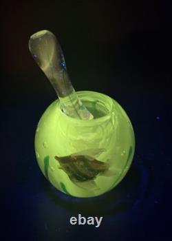 Vintage Murano Glass Fish Mortar And Pestal Extremely Rare GLOWS