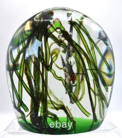 Vintage Murano Glass Fish Tank Block Aquarium Barbini Cenedese Italy Paperweight