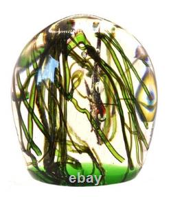 Vintage Murano Glass Fish Tank Block Aquarium Barbini Cenedese Italy Paperweight