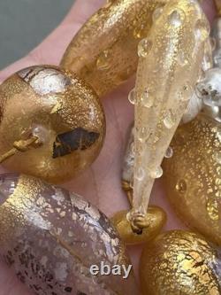Vintage Murano Glass Foil Necklace