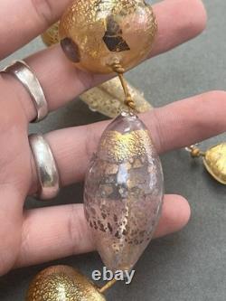 Vintage Murano Glass Foil Necklace