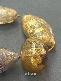 Vintage Murano Glass Foil Necklace
