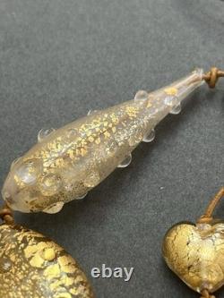 Vintage Murano Glass Foil Necklace