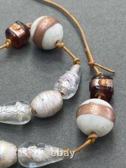 Vintage Murano Glass Foil Necklace