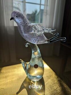 Vintage Murano Glass Formia Bird with Adventurine Original Murano Sticker MCM