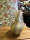 Vintage Murano Glass Fratelli Toso Pink Yellow Blue Herringbone Vase 9 Tall