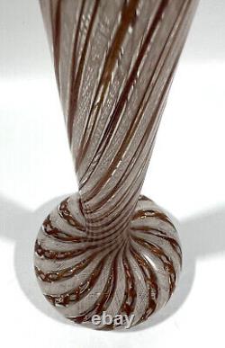 Vintage Murano Glass Fratelli Toso Vase 10 x 4