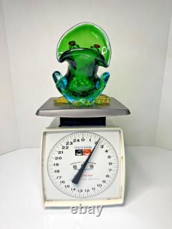Vintage Murano Glass Frogs Open Mouth & Indiana Glass Candle Holders 4Pcs Lot