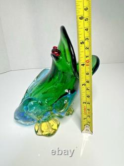 Vintage Murano Glass Frogs Open Mouth & Indiana Glass Candle Holders 4Pcs Lot
