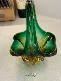 Vintage Murano Glass Fruit Bowl, 1950s