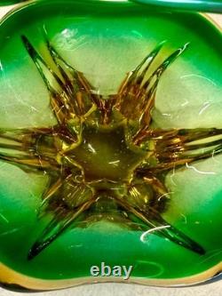 Vintage Murano Glass Fruit Bowl, 1950s