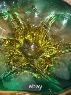 Vintage Murano Glass Fruit Bowl, 1950s