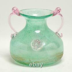 Vintage Murano Glass Green/pink, Lion Head Prunts Gambino & Poggi