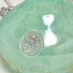 Vintage Murano Glass Green/pink, Lion Head Prunts Gambino & Poggi