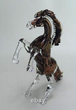 Vintage Murano Glass Horse Sculpture Signed