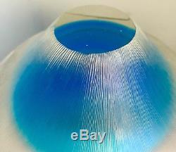 Vintage Murano Glass Inciso Bowl Alfredo Barbini Mint Condition