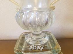 Vintage Murano Glass Iridescent Trophy Vase