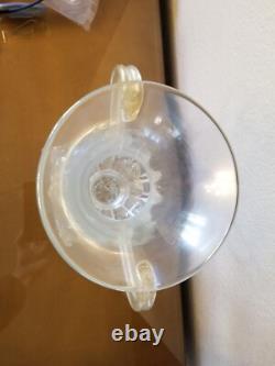 Vintage Murano Glass Iridescent Trophy Vase Vintage Murano Glass Iridescent Trophy Vase