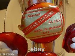 Vintage Murano Glass Italian Circus Clown Vetro Artistico Veneziano Nwt