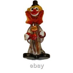 Vintage Murano Glass Italian Circus Clown Vetro Artistico Veneziano Nwt