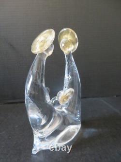 Vintage Murano Glass Italy Nativity, Holy Family Figurine, Handcrafted