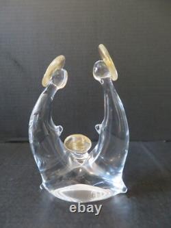 Vintage Murano Glass Italy Nativity, Holy Family Figurine, Handcrafted