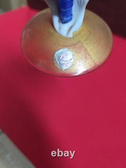 Vintage Murano Glass Lady Figurine 7.5in