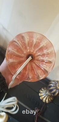Vintage Murano Glass Lamps By Ercole Barovier