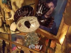 Vintage Murano Glass Large Fish Figurine On Wave