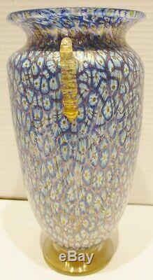 Vintage Murano Glass Millefiori / Murrine Glass Vase Attributed Amedo Rossetto