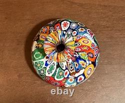 Vintage Murano Glass Millefiori Small Bud Vase, 3 1/2 Made In Italy